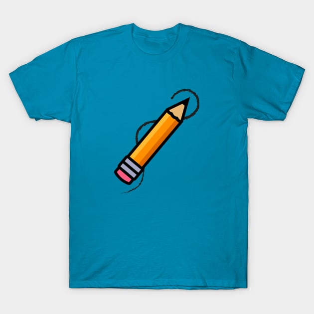 Simplistic School Pencil T-Shirt by DaTacoX